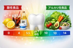 酸性・アルカリ性食品と口腔pHの関係とは？