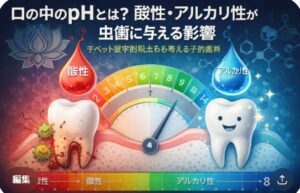 酸性・アルカリ性が虫歯に与える影響