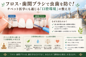 フロス・歯間ブラシで虫歯を防ぐ！